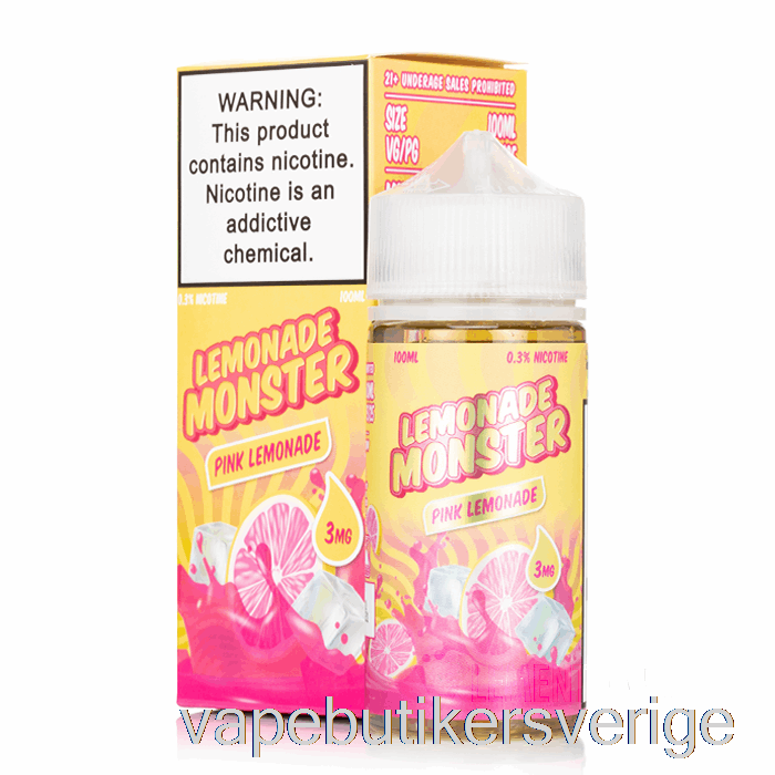 Vape Sverige Rosa Lemonad - Lemonad Monster - 100ml 6mg